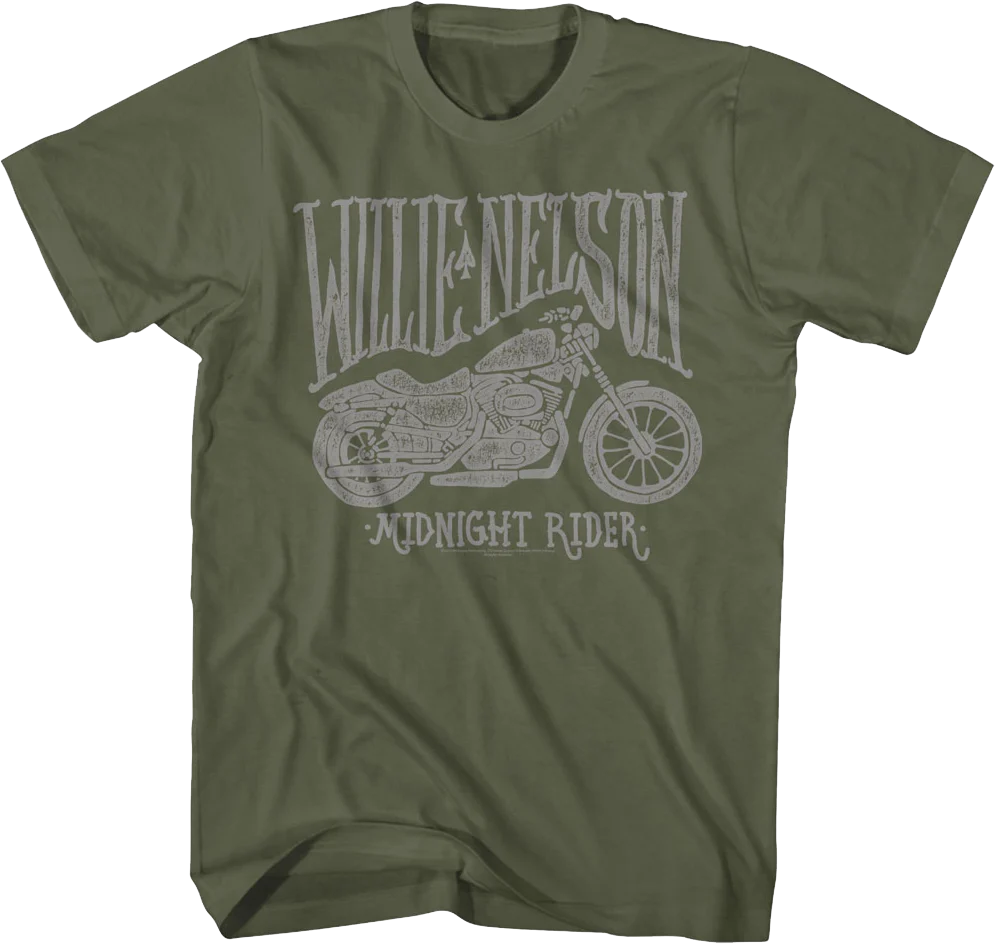 Midnight Rider Willie Nelson T-Shirt