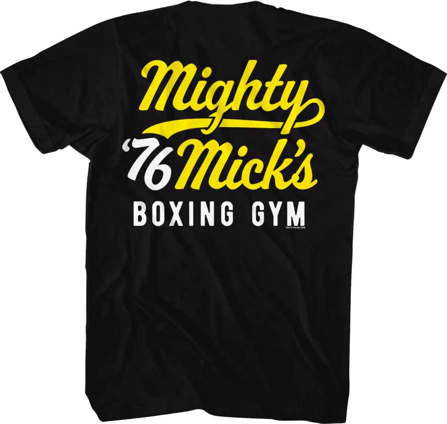 Mighty Mick's Boxing Gym Front & Back Rocky T-Shirt