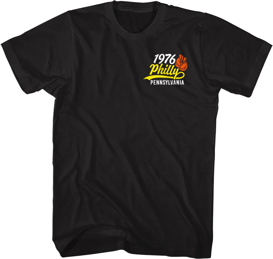 Mighty Mick's Boxing Gym Front & Back Rocky T-Shirt - Image 3
