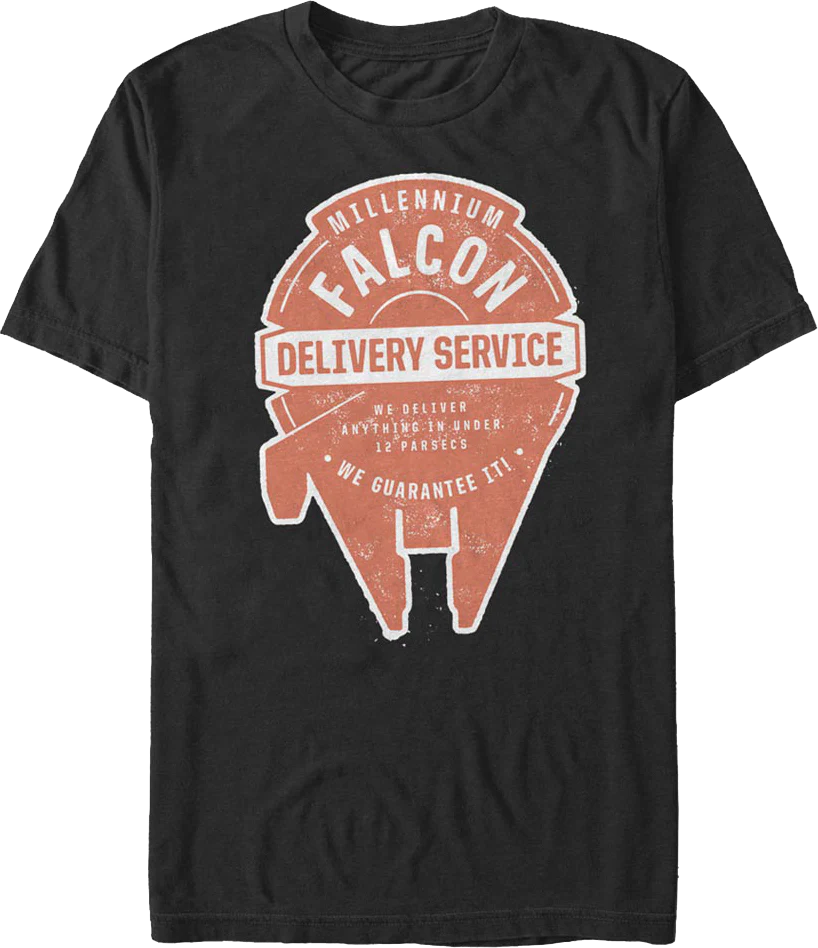 Millennium Falcon Delivery Service Star Wars T-Shirt