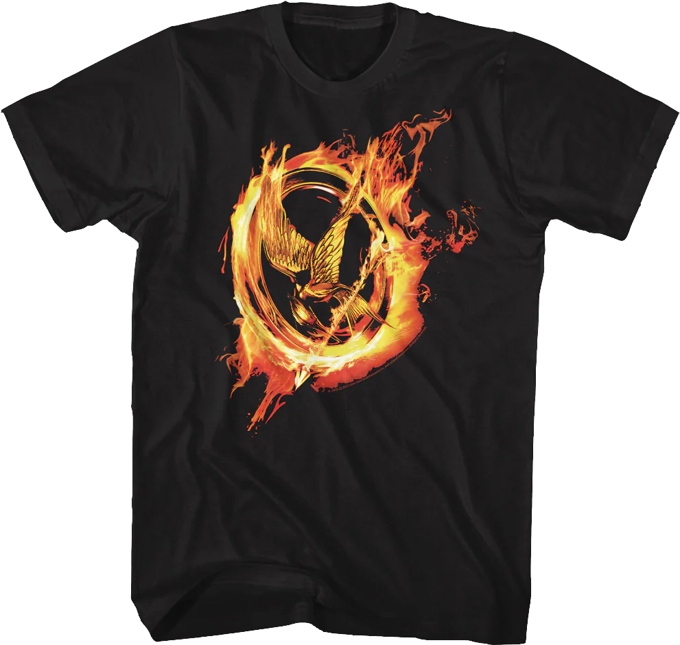 Mockingjay Flames Hunger Games T-Shirt