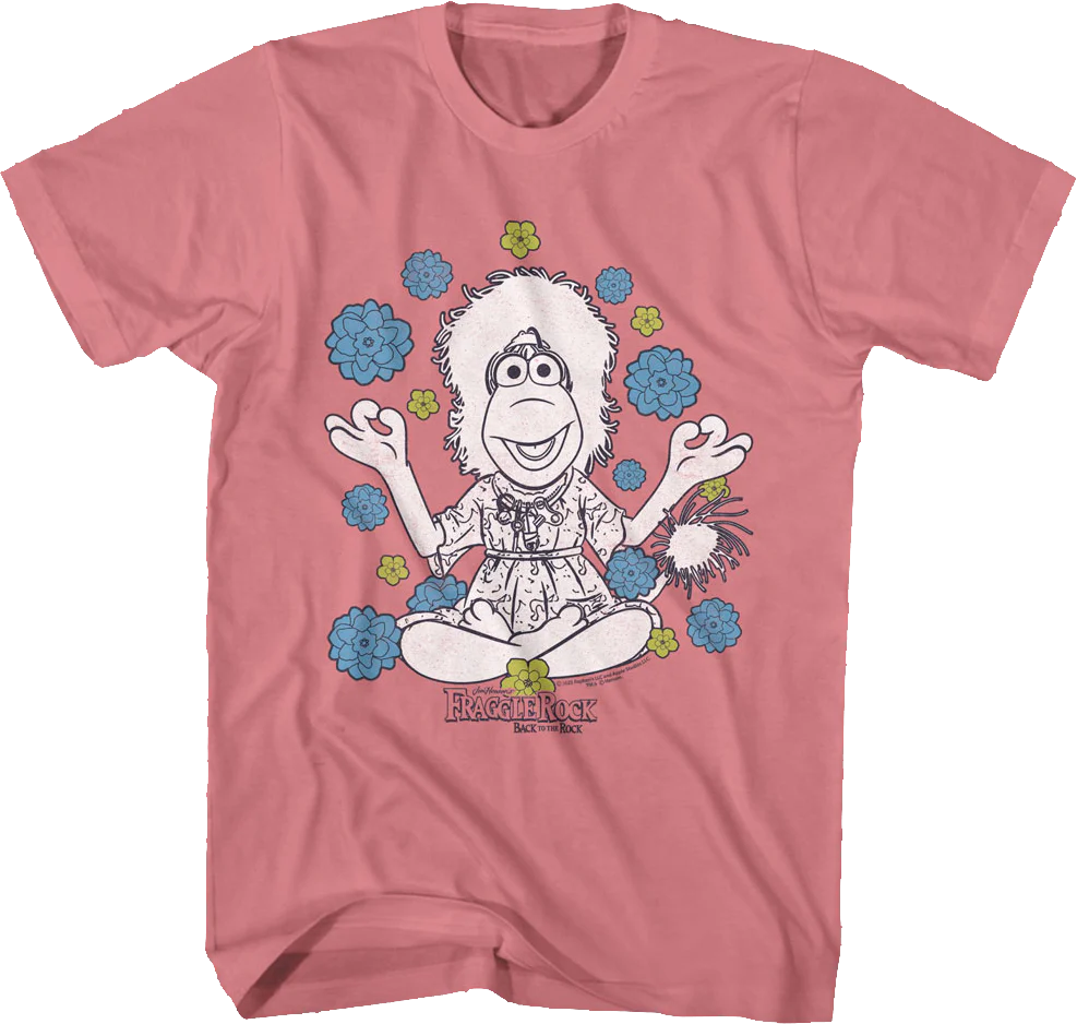 Mokey Meditation Flowers Fraggle Rock T-Shirt