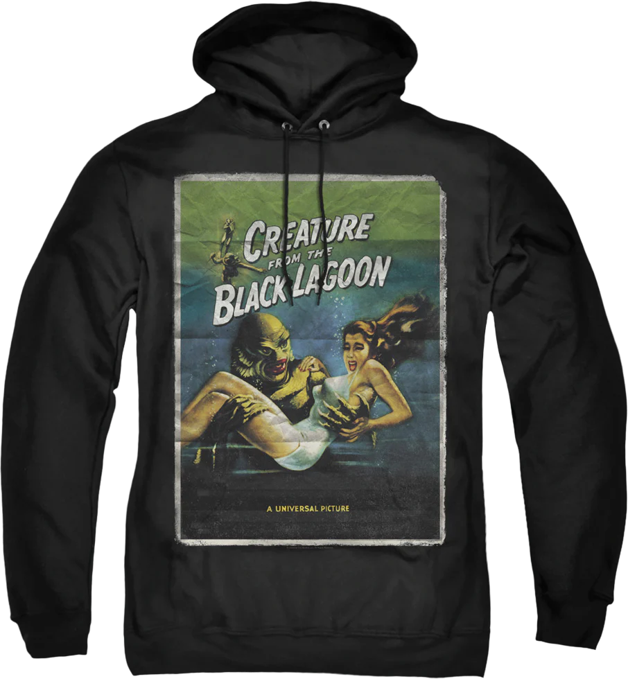 Movie Poster Creature From The Black Lagoon Hoodie
