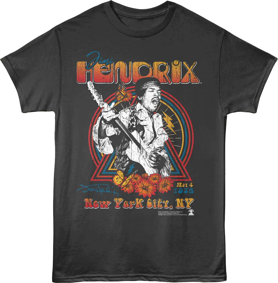 New York 1970 Jimi Hendrix T-Shirt