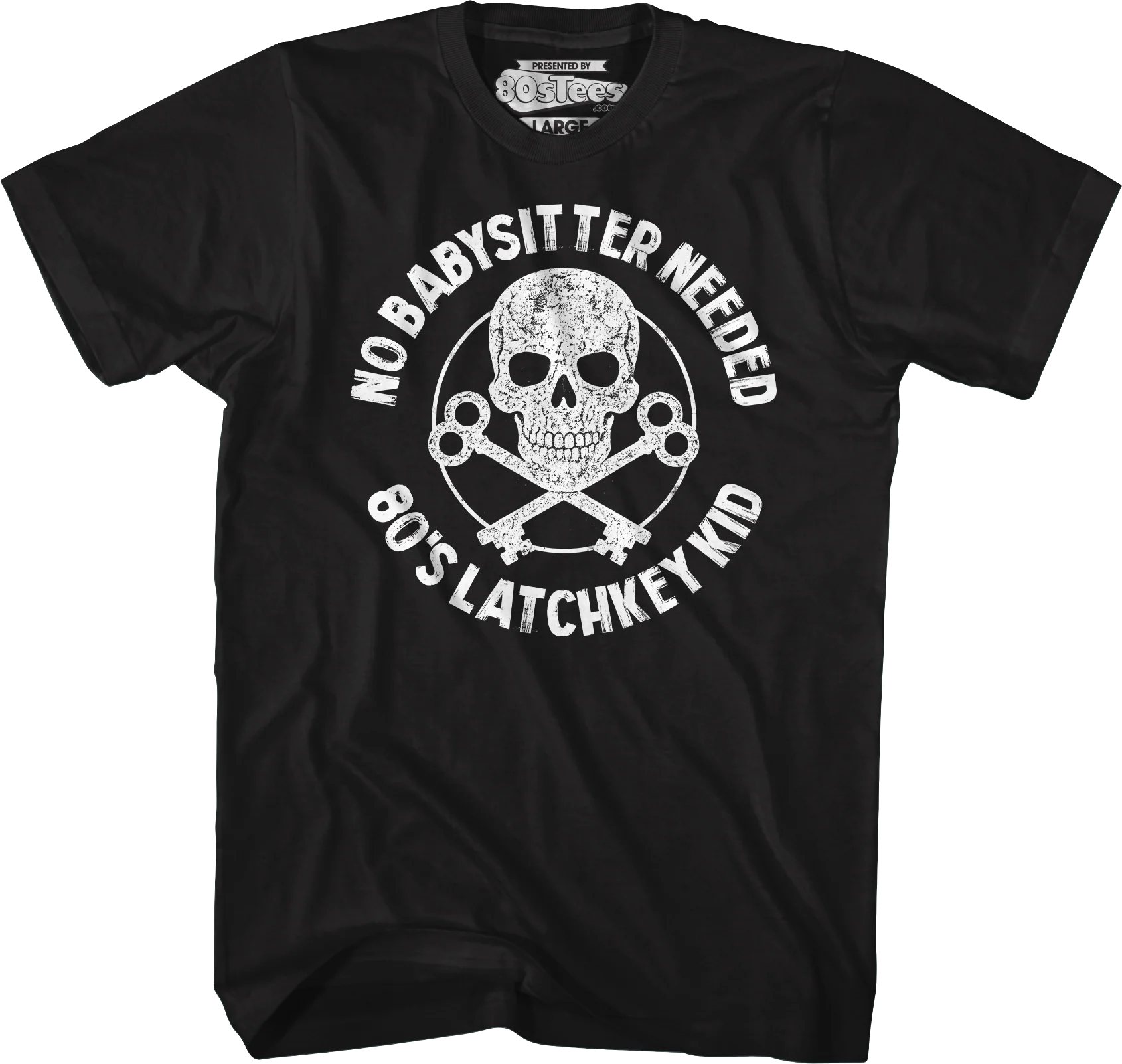 No Babysitter Needed 80's Latchkey Kid T-Shirt