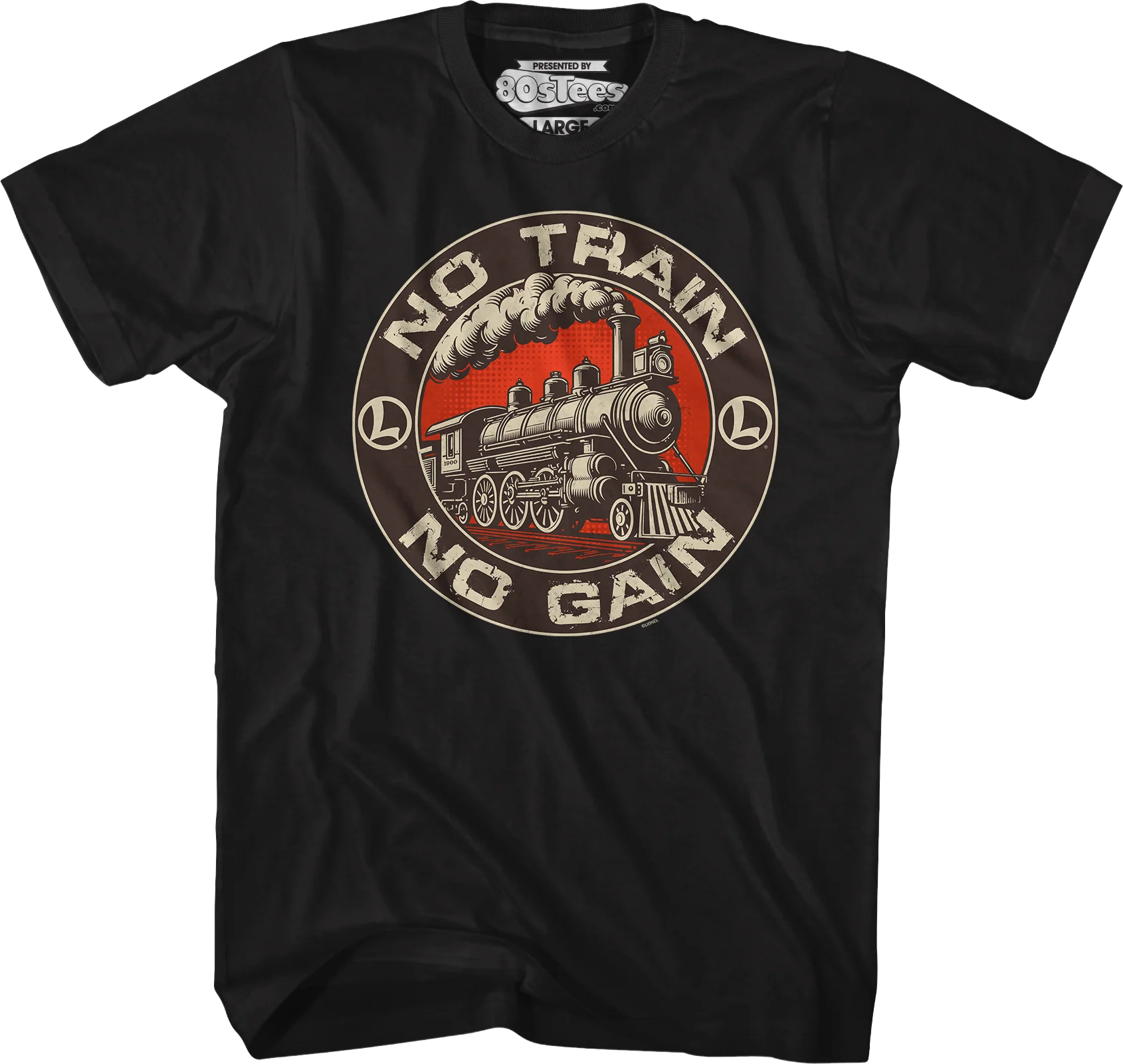 No Train No Gain Lionel Trains T-Shirt - Image 6