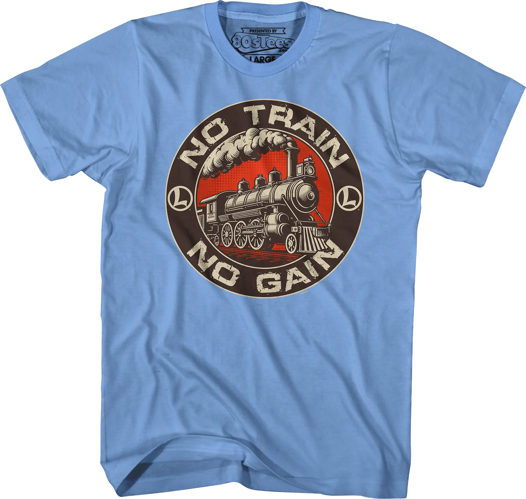 No Train No Gain Lionel Trains T-Shirt - Image 7