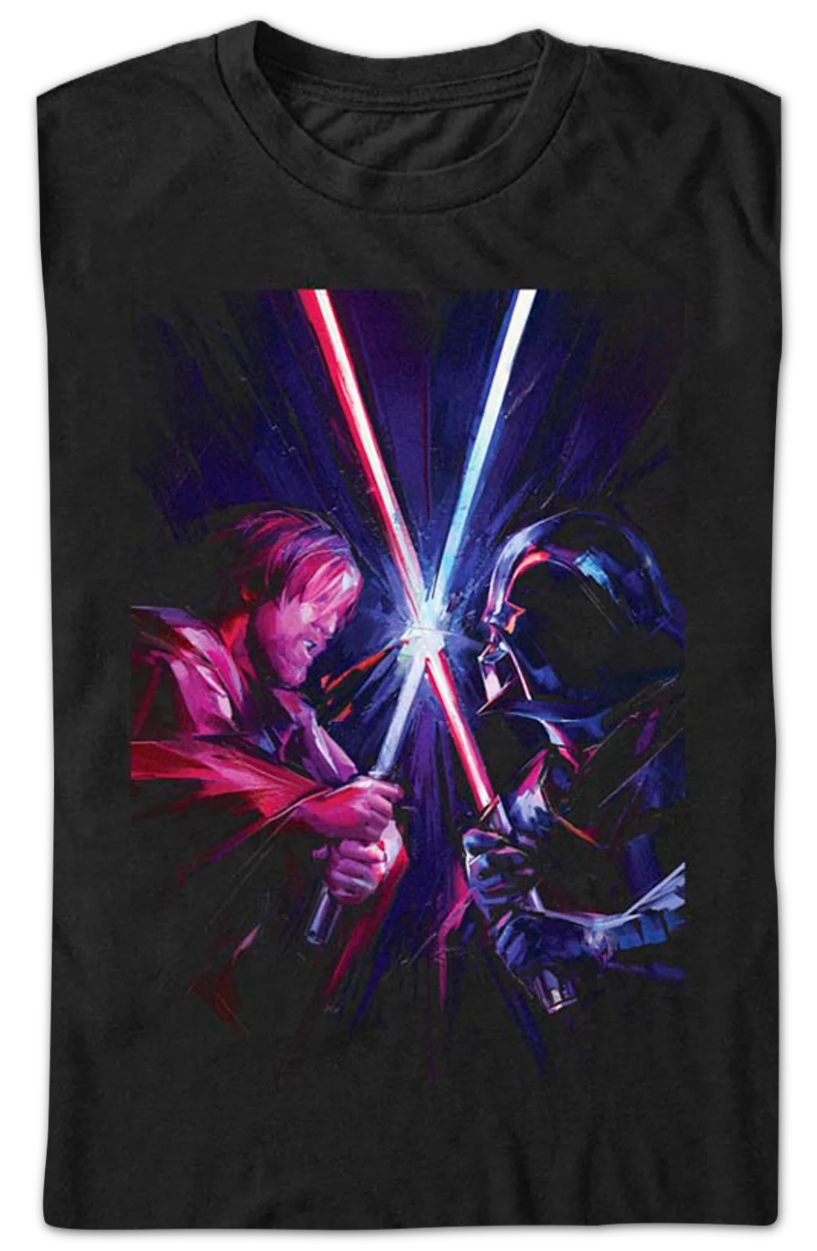 Obi-Wan Kenobi vs Darth Vader Star Wars T-Shirt - Image 2