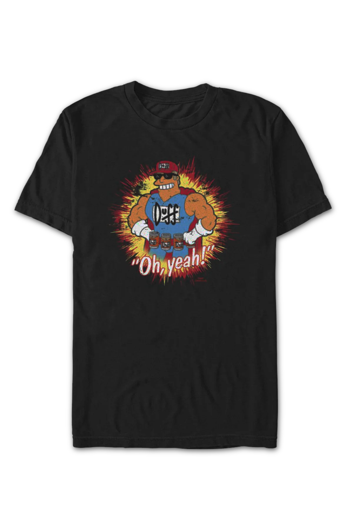 Oh Yeah! Duffman Simpsons T-Shirt - Image 2