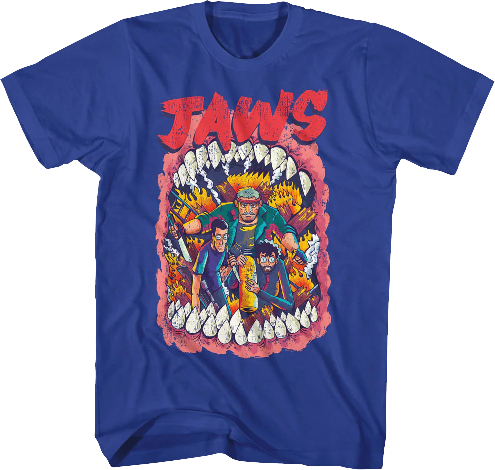 Open Mouth Illustration Jaws T-Shirt