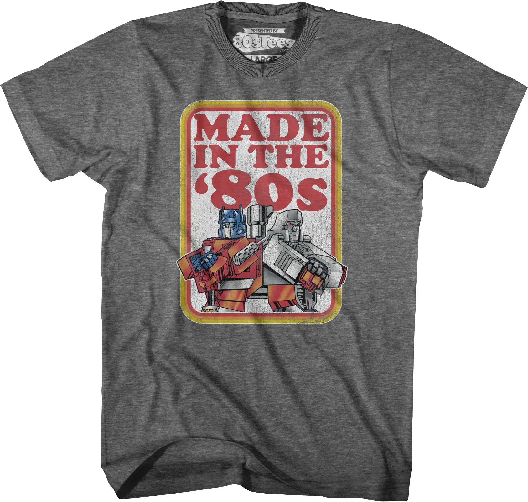 Optimus Prime And Megatron Made In The '80s Transformers T-Shirt