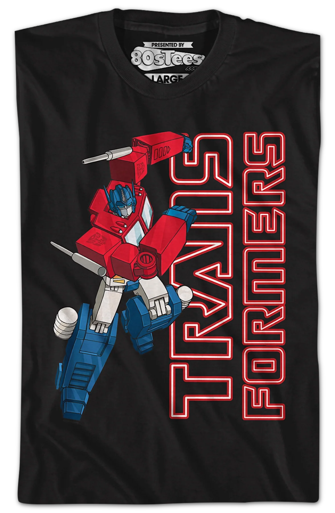 Optimus Prime Attack Pose Transformers T-Shirt - Image 2
