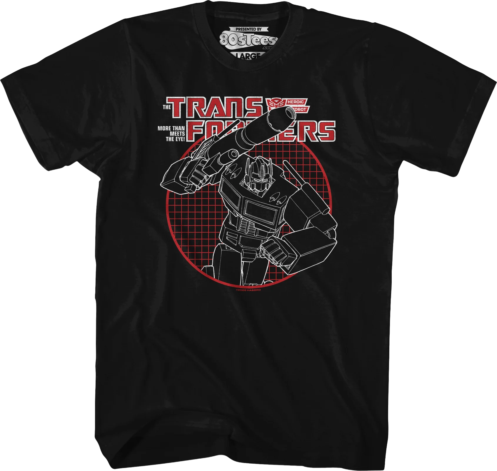 Optimus Prime Circle Grid Transformers T-Shirt
