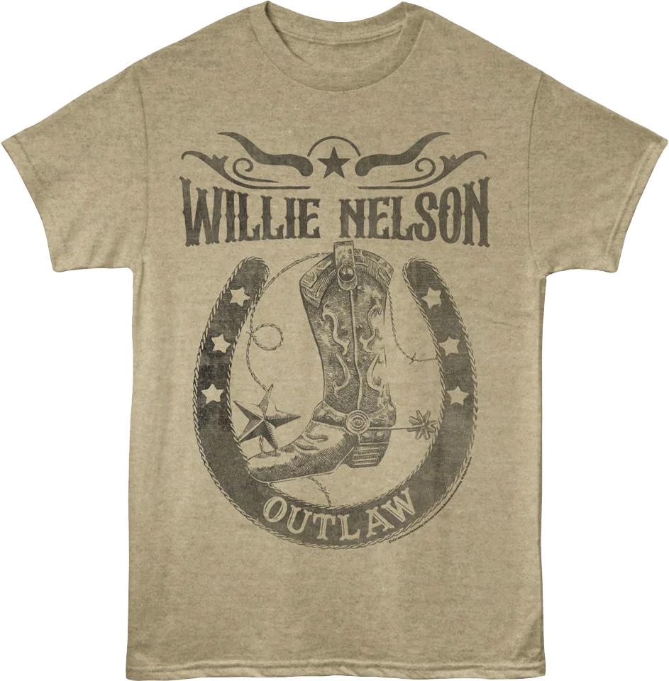 Outlaw Horseshoe Willie Nelson T-Shirt