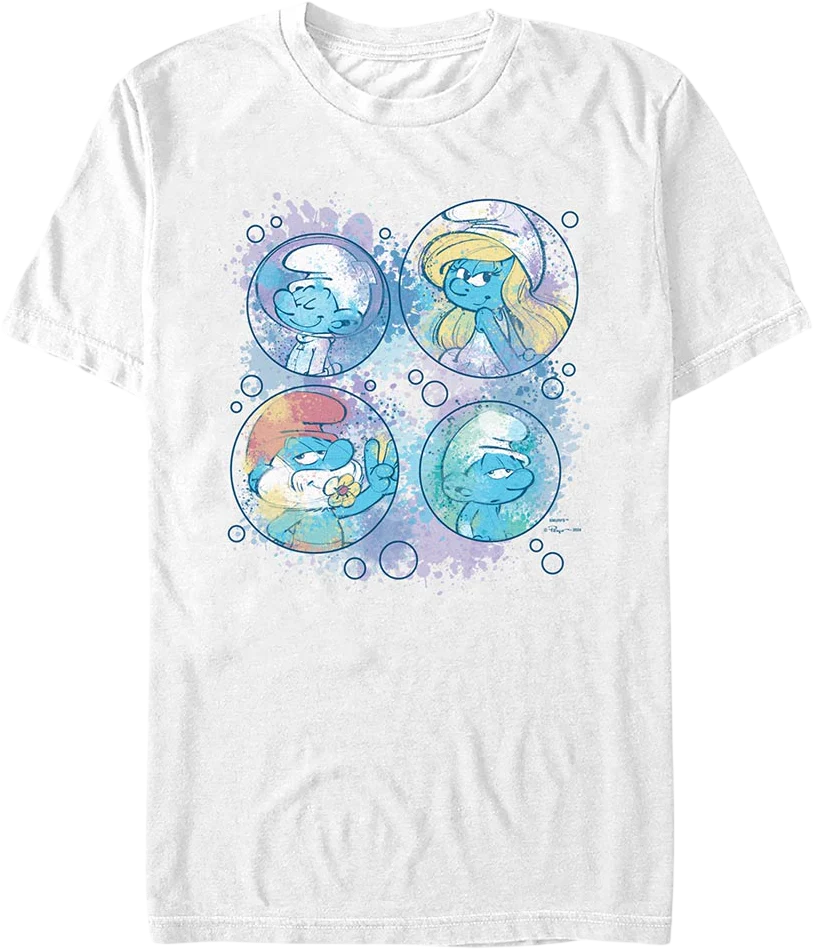Paint Splatter Bubbles Smurfs T-Shirt