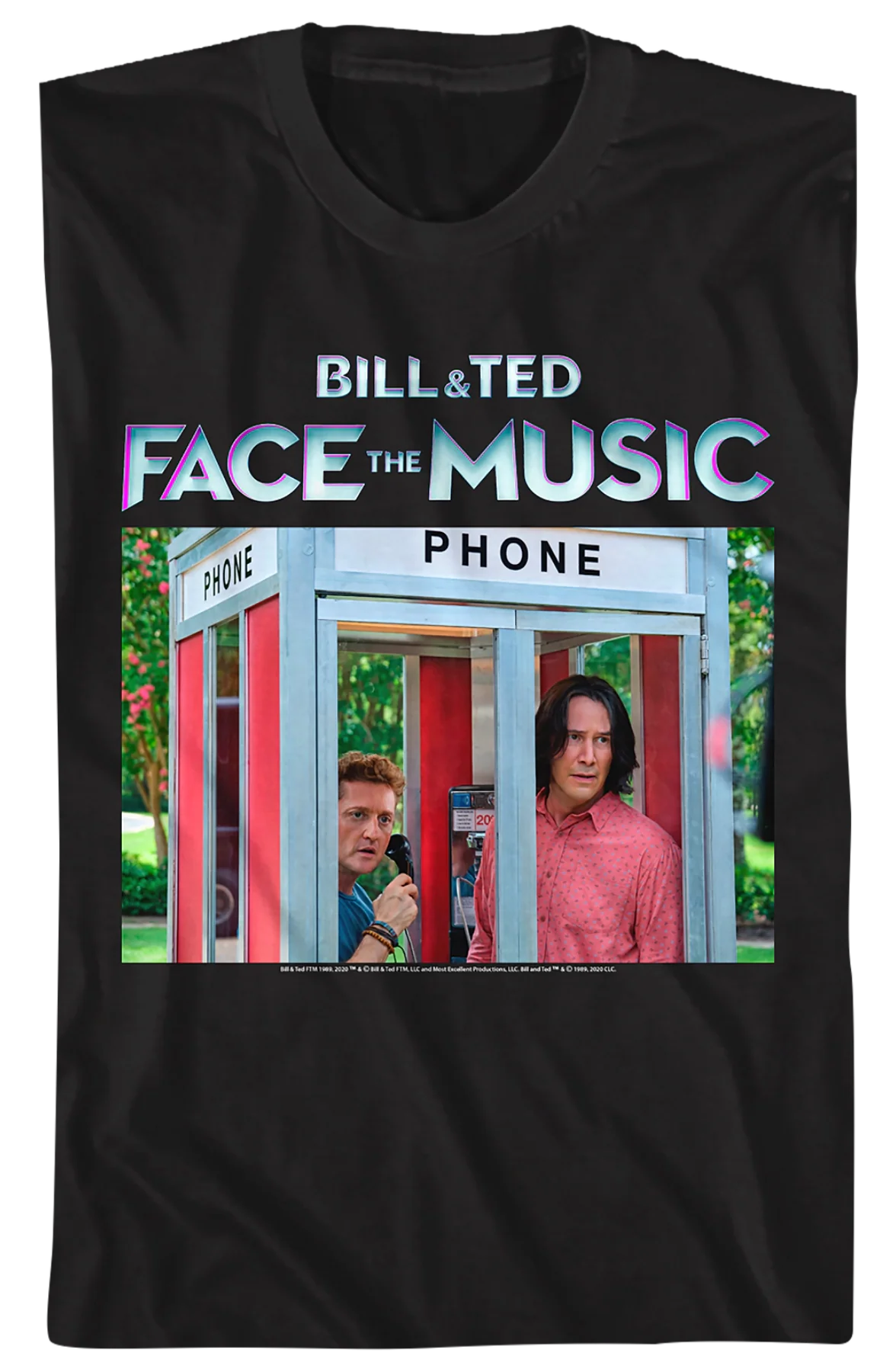 Phone Booth Bill and Ted Face the Music T-Shirt - Image 2
