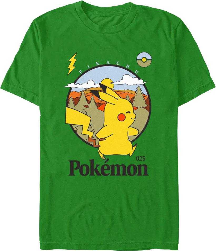 Pikachu Electric Type Pokemon T-Shirt