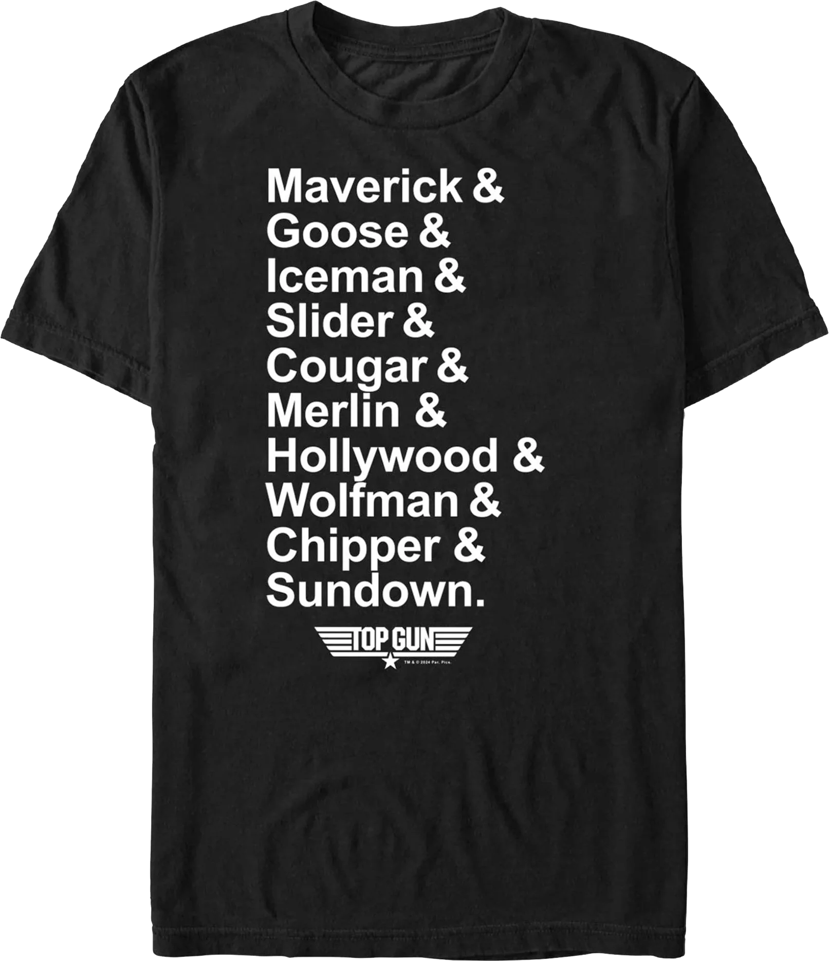 Pilot Names Top Gun T-Shirt