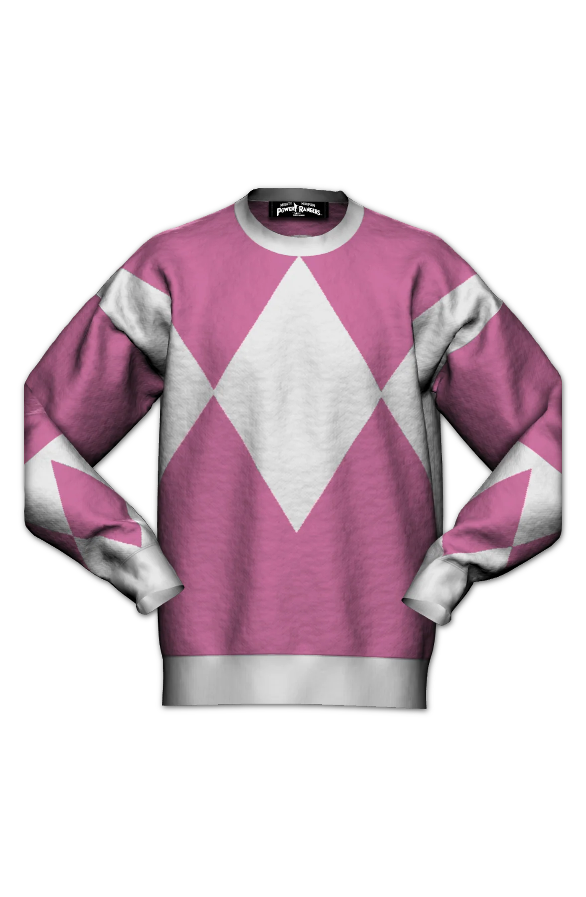 Pink Ranger Mighty Morphin Power Rangers Knitted Sweater - Image 2