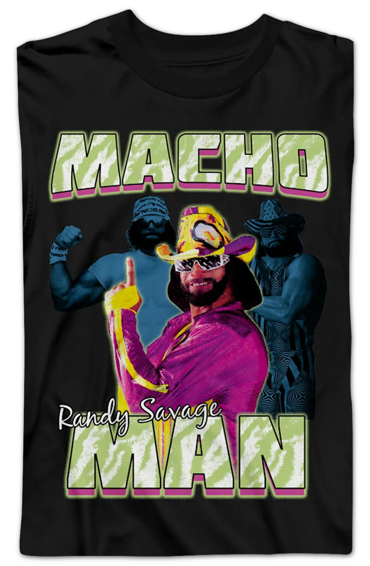 Posing Collage Macho Man Randy Savage Long Sleeve Shirt - Image 2