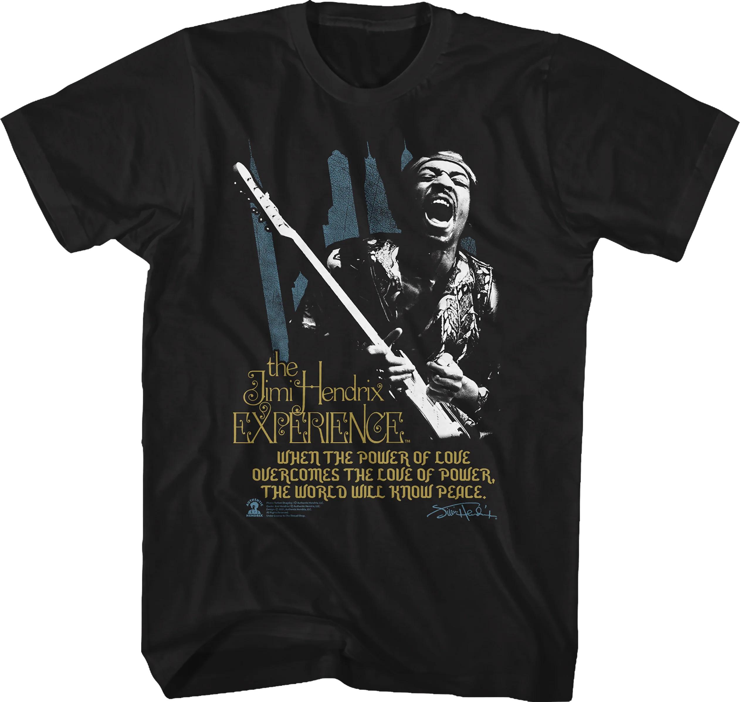 Power Of Love Jimi Hendrix T-Shirt