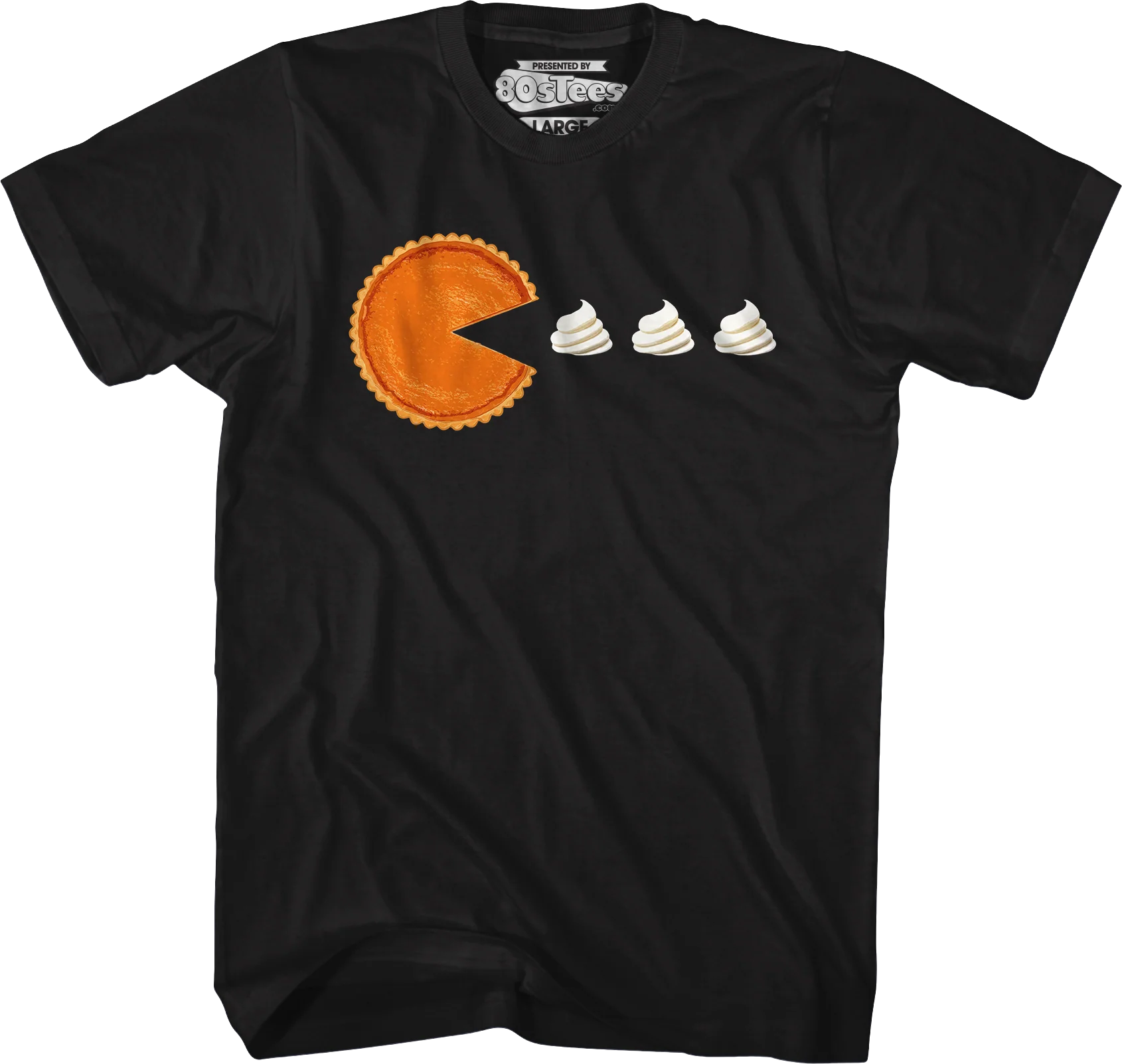 Pumpkin Pie Pac-Man T-Shirt - Image 4