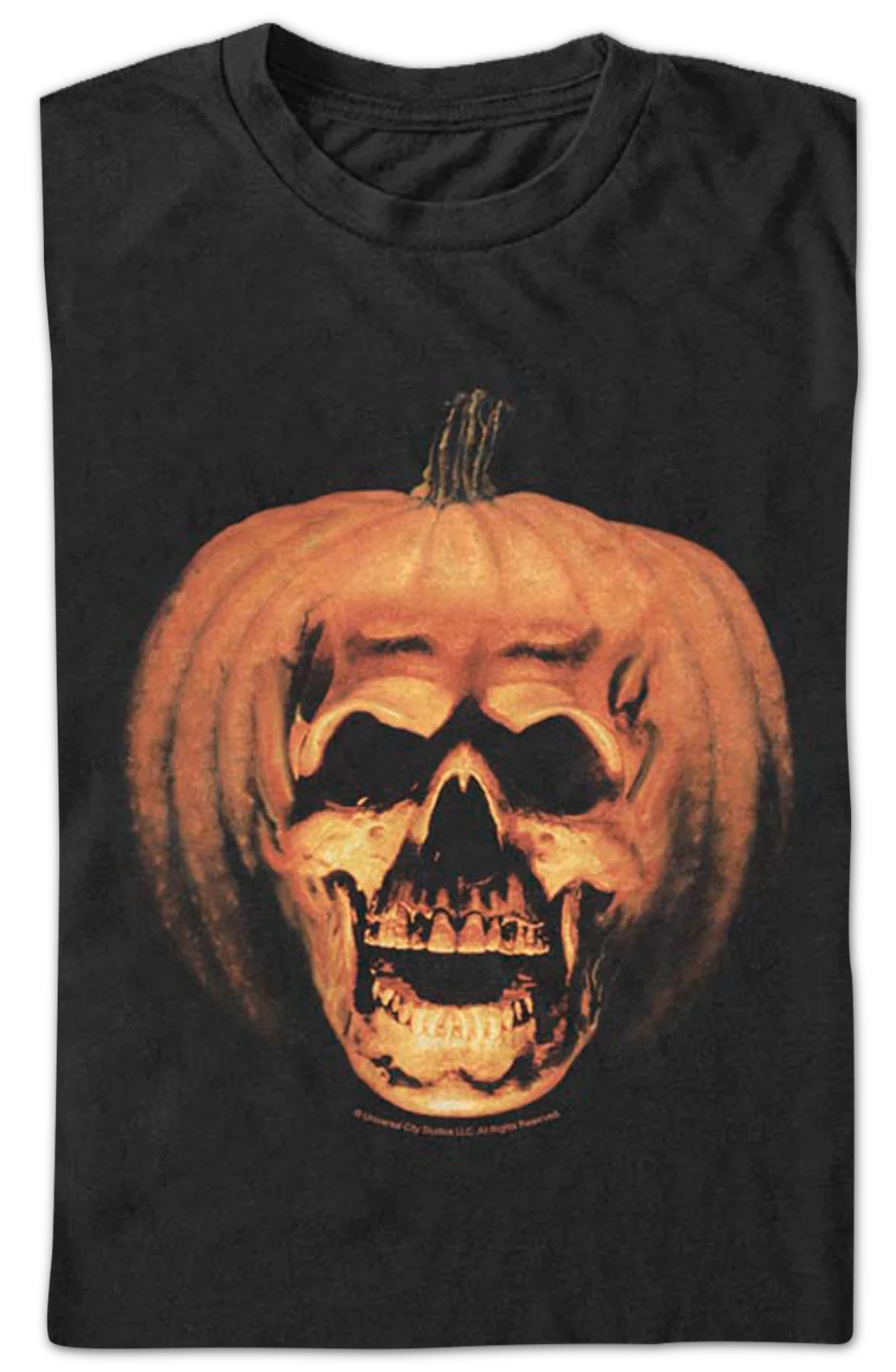 Pumpkin Skull Halloween II T-Shirt - Image 2