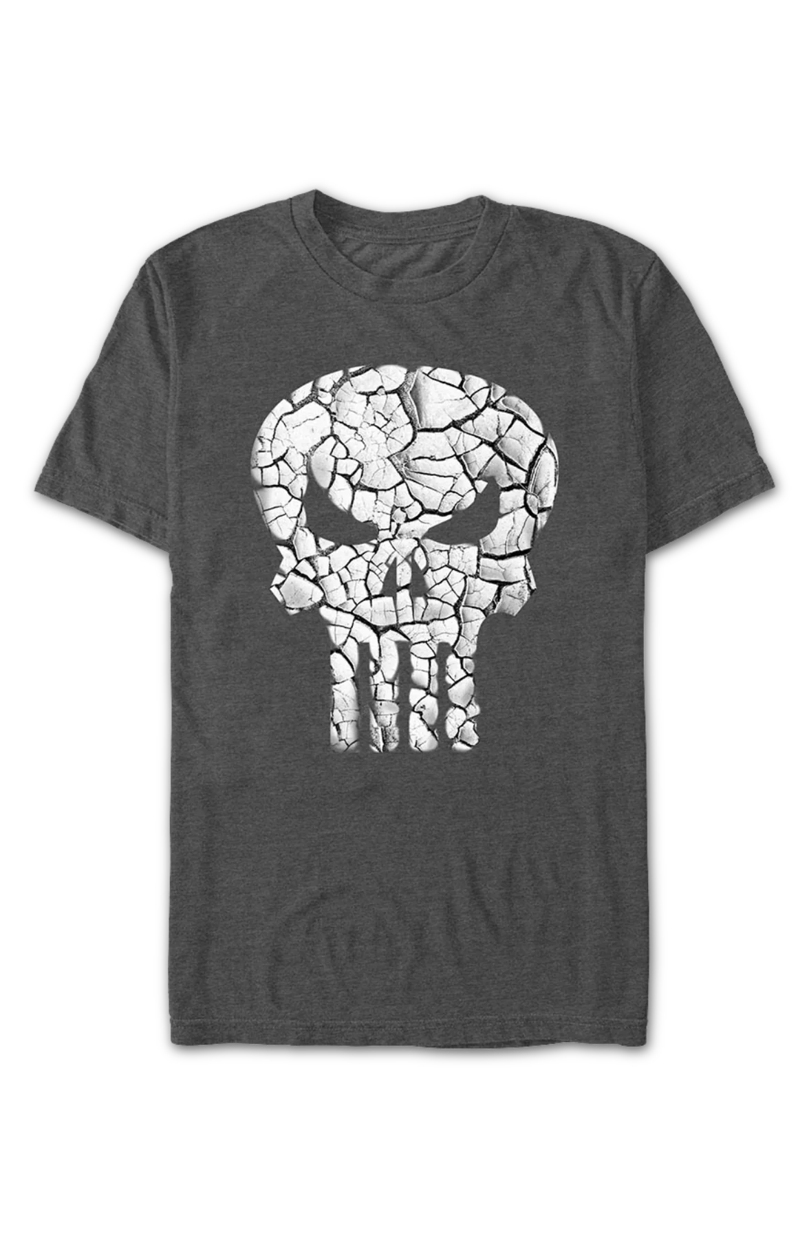 Punisher Shattered Skull Logo Marvel Comics T-Shirt - Image 2