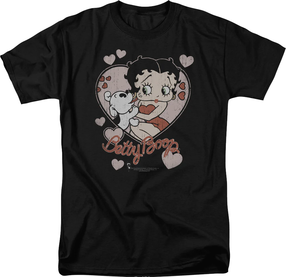 Puppy Love Betty Boop T-Shirt