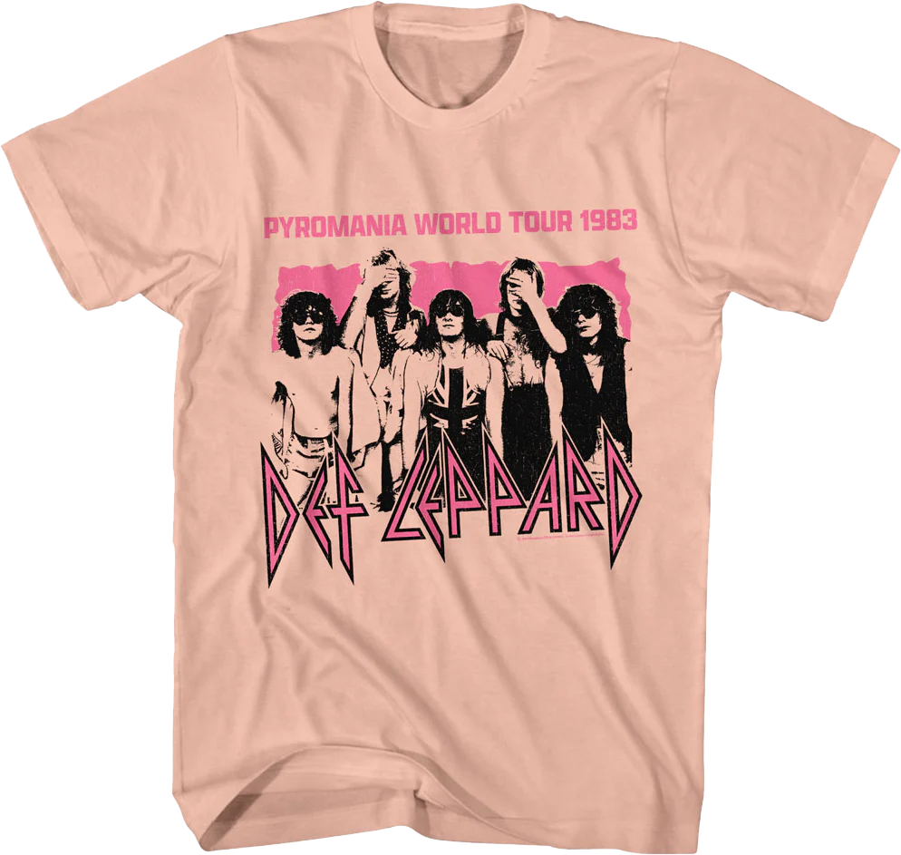 Pyromania World Tour 1983 Def Leppard T-Shirt