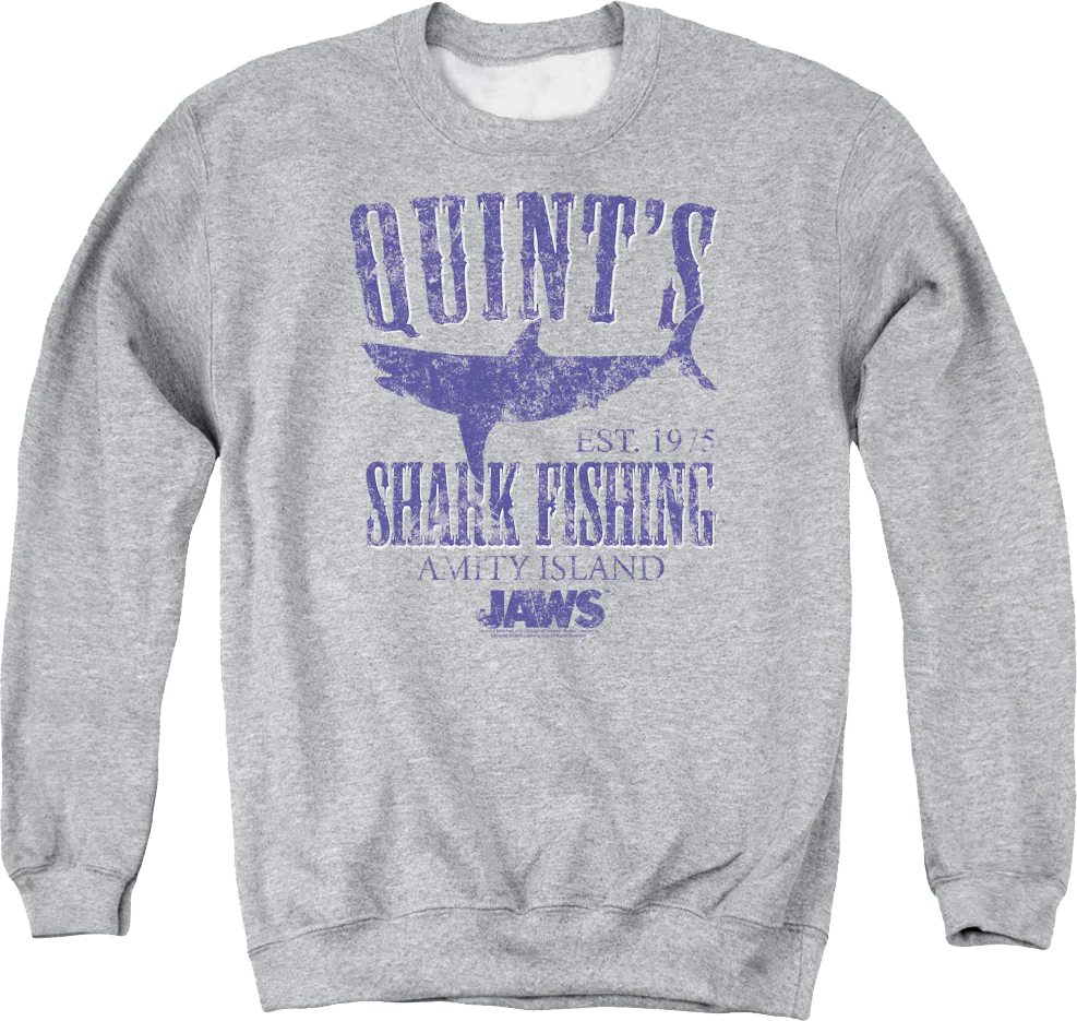 Quint's Shark Fishing Jaws Sweatshirt