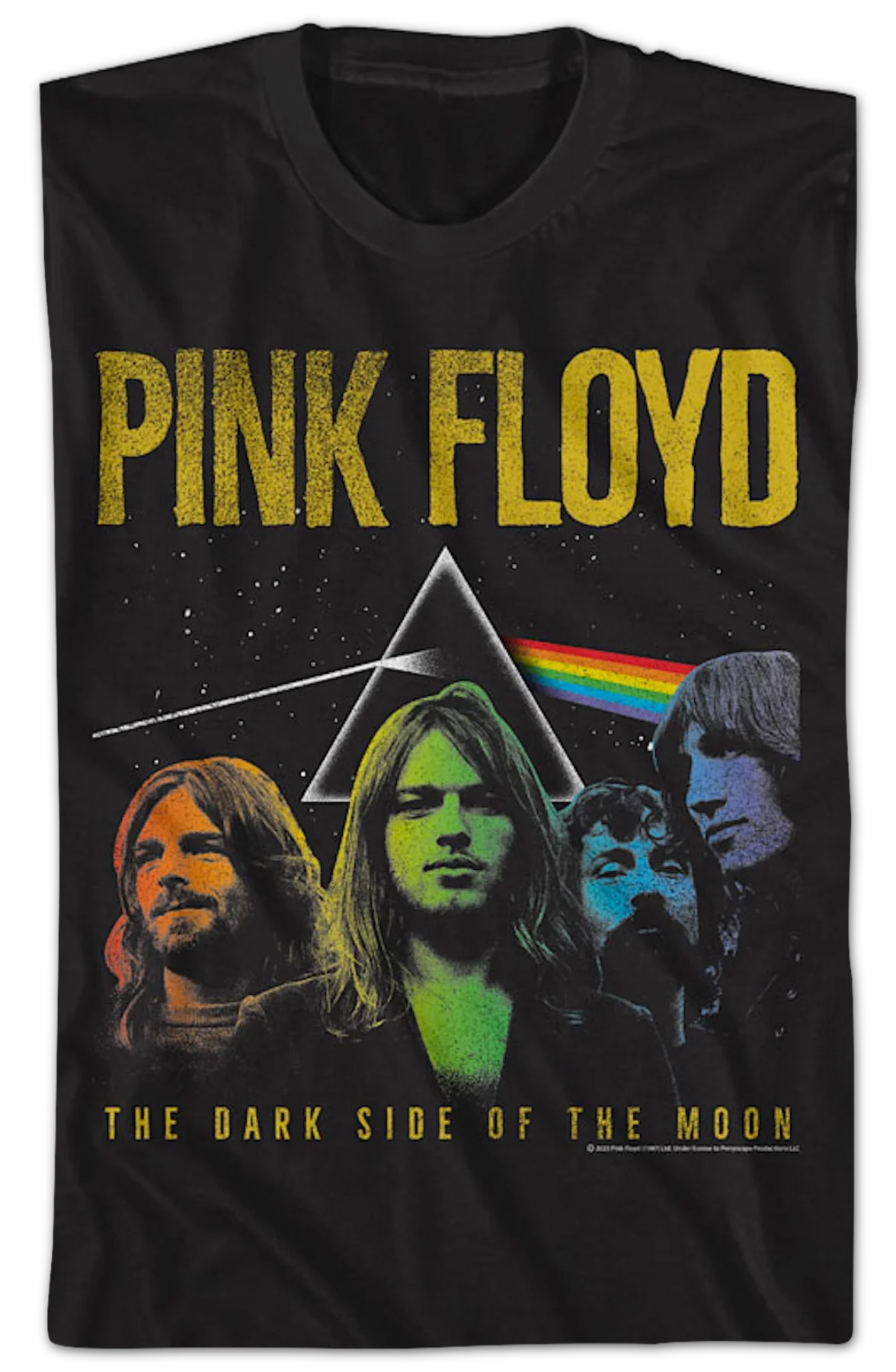 Rainbow Colors Dark Side of the Moon Pink Floyd T-Shirt - Image 2
