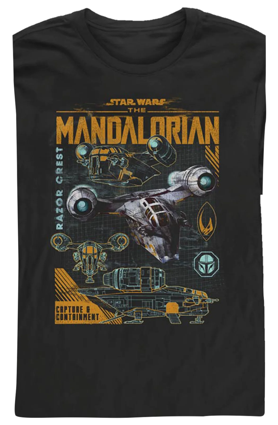 Razor Crest The Mandalorian Star Wars Long Sleeve Shirt - Image 2