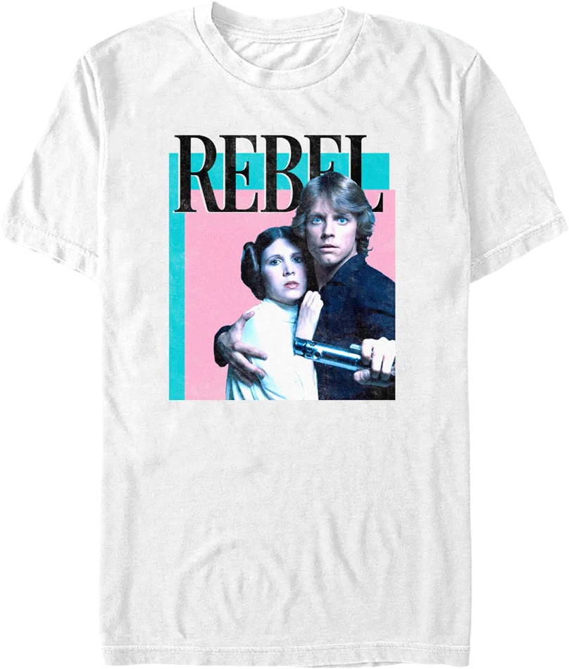 Rebel Princess Leia Luke Skywalker Star Wars T-Shirt