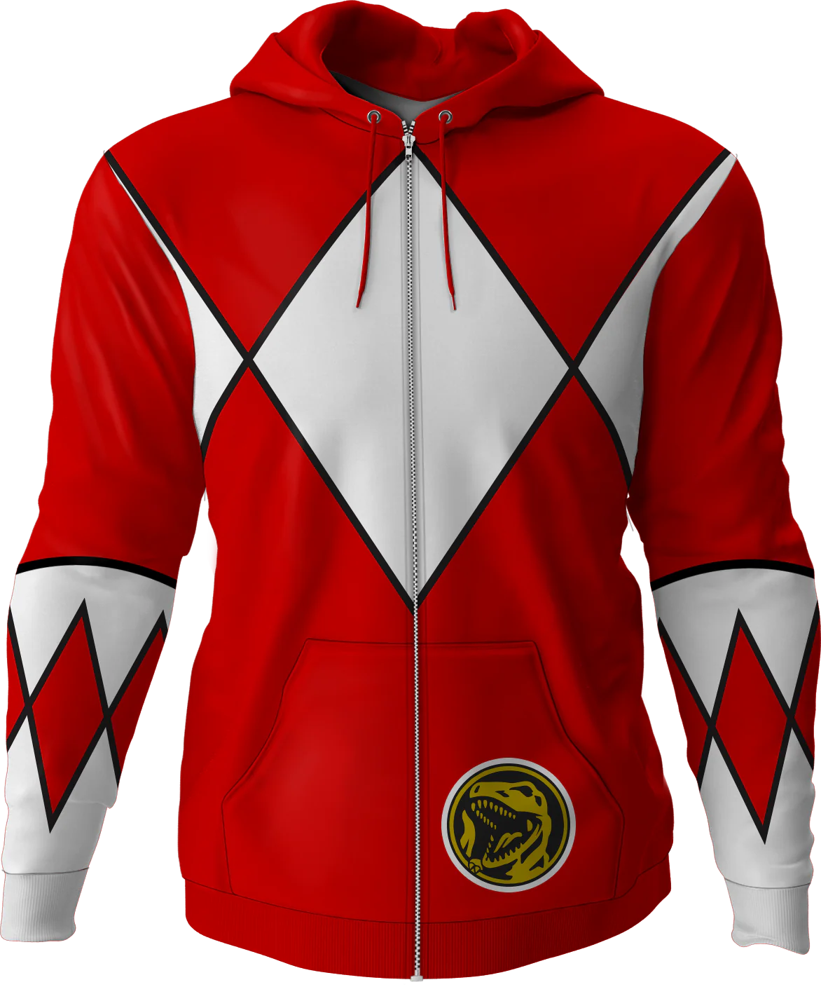 Red Ranger Mighty Morphin Power Rangers Costume Hoodie