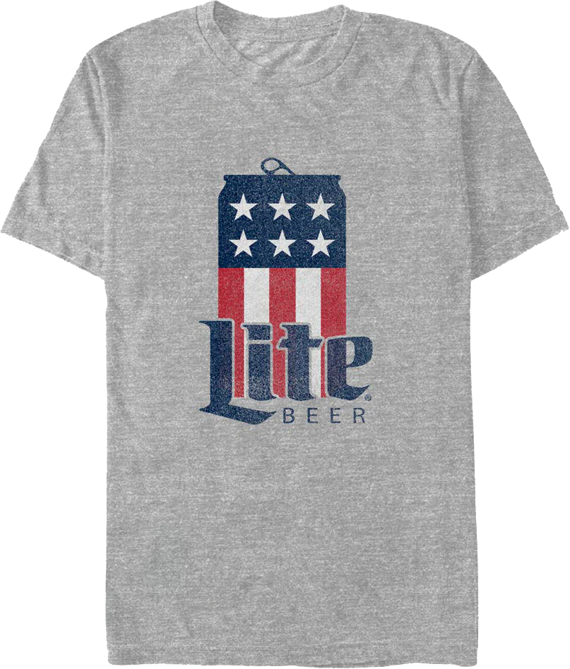 Red White Blue Can Miller Lite T-Shirt