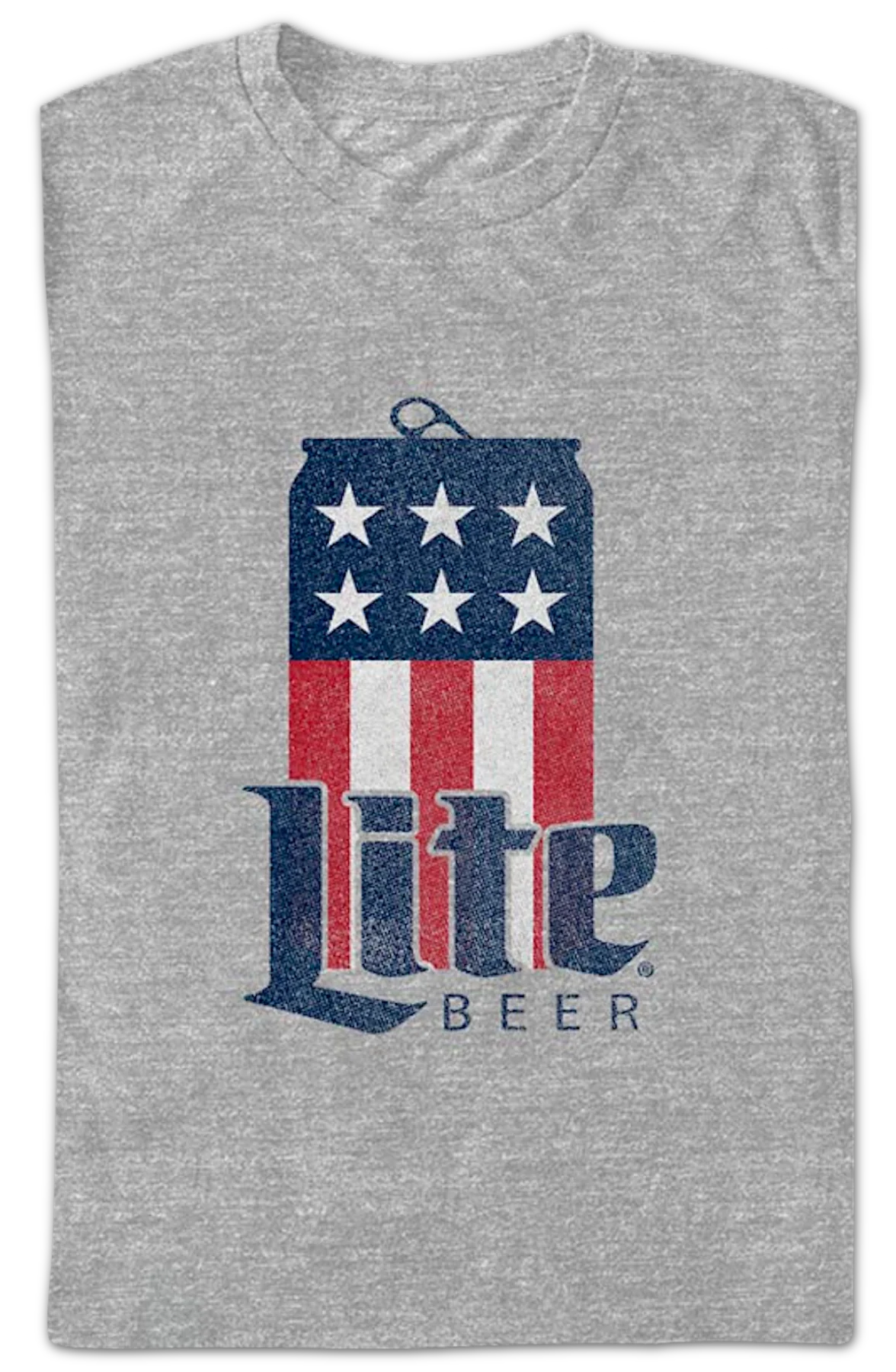 Red White Blue Can Miller Lite T-Shirt - Image 2