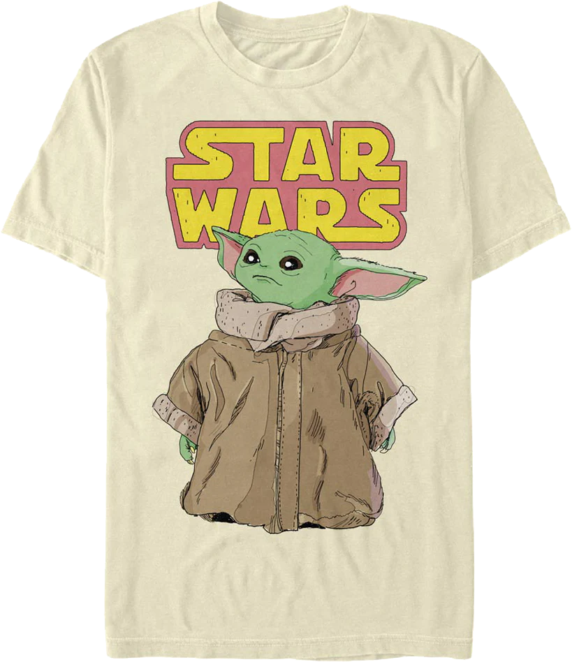 Retro Animated The Child The Mandalorian Star Wars T-Shirt