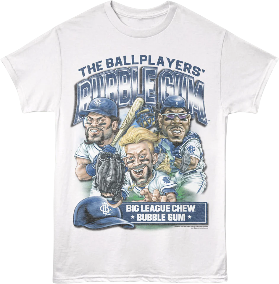 Retro Ballplayers' Bubble Gum Big League Chew T-Shirt