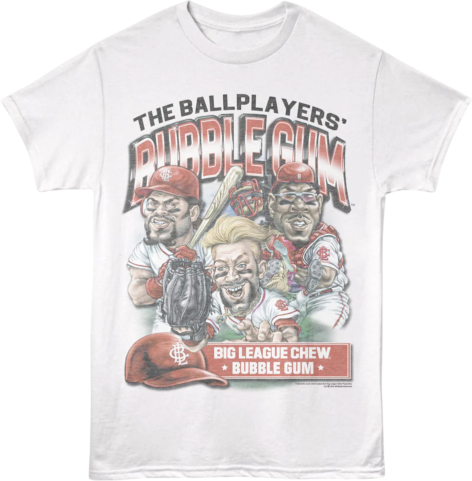 Retro Ballplayers' Bubble Gum Big League Chew T-Shirt - Image 5