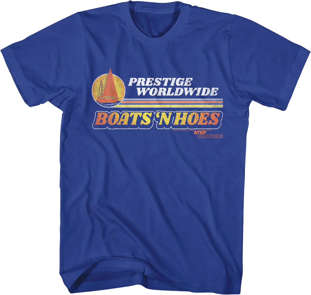 Retro Boats 'N Hoes Step Brothers T-Shirt