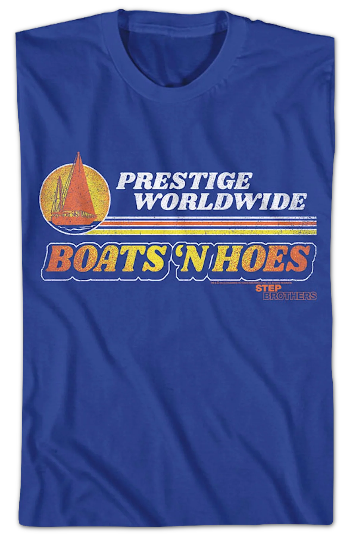 Retro Boats 'N Hoes Step Brothers T-Shirt - Image 2