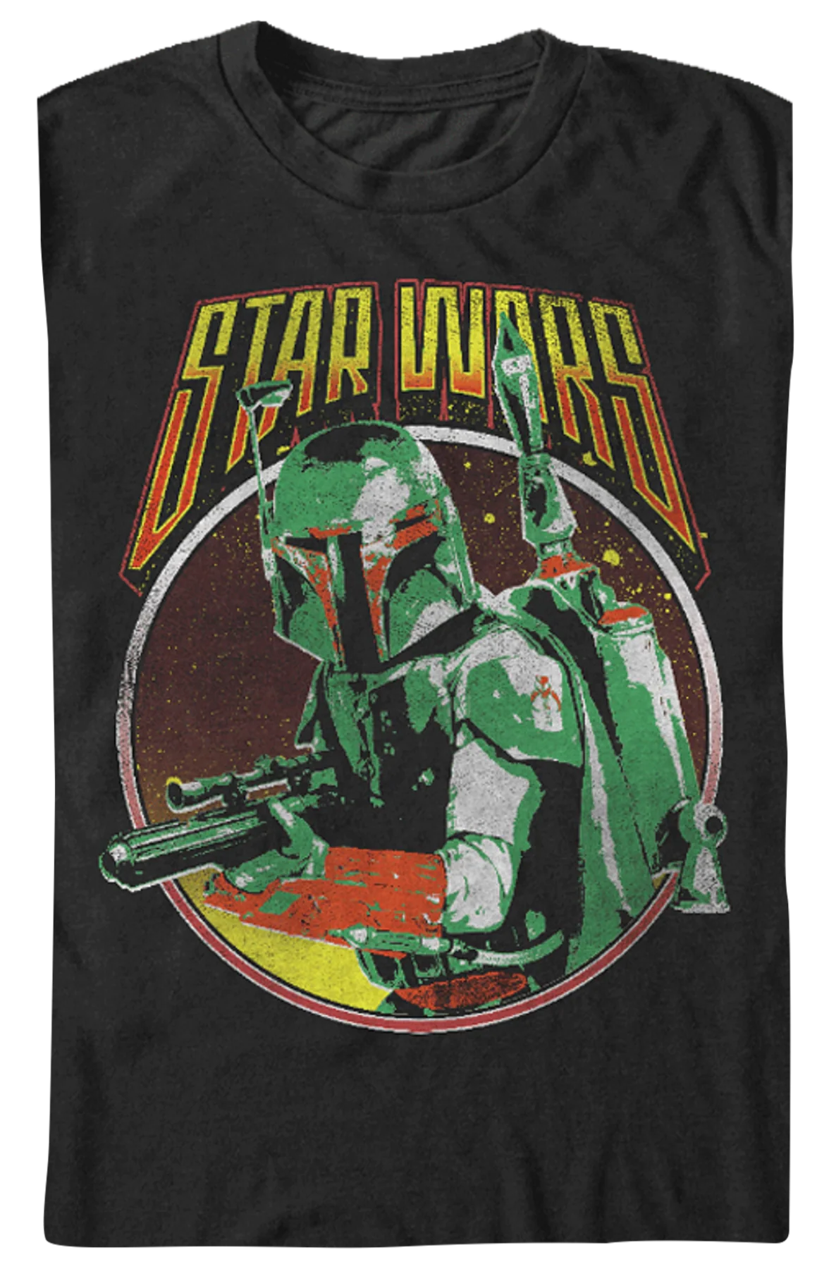 Retro Boba Fett Star Wars T-Shirt - Image 2