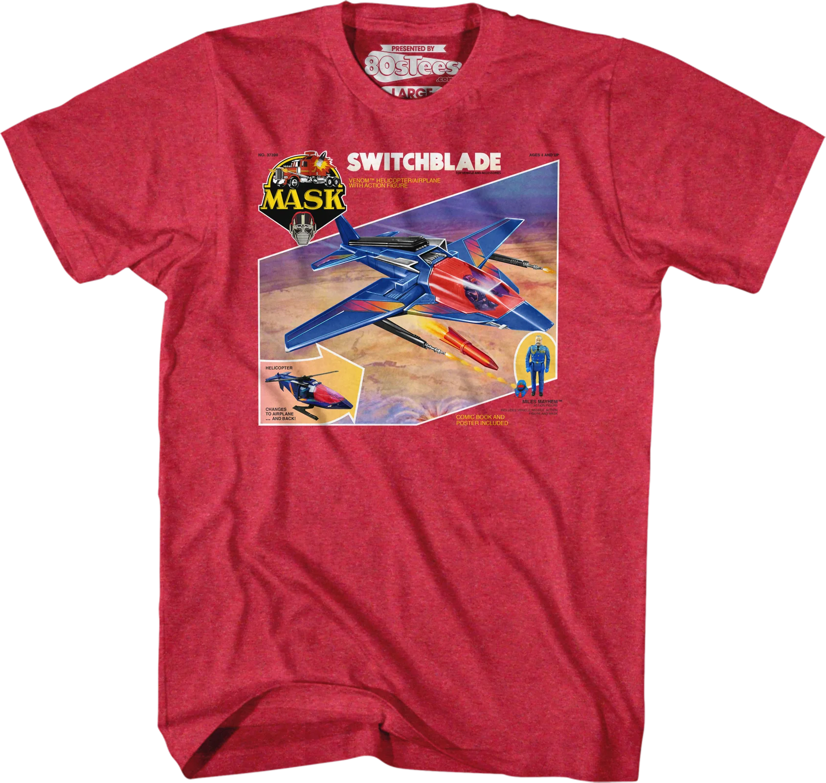 Retro Box Art Switchblade MASK T-Shirt