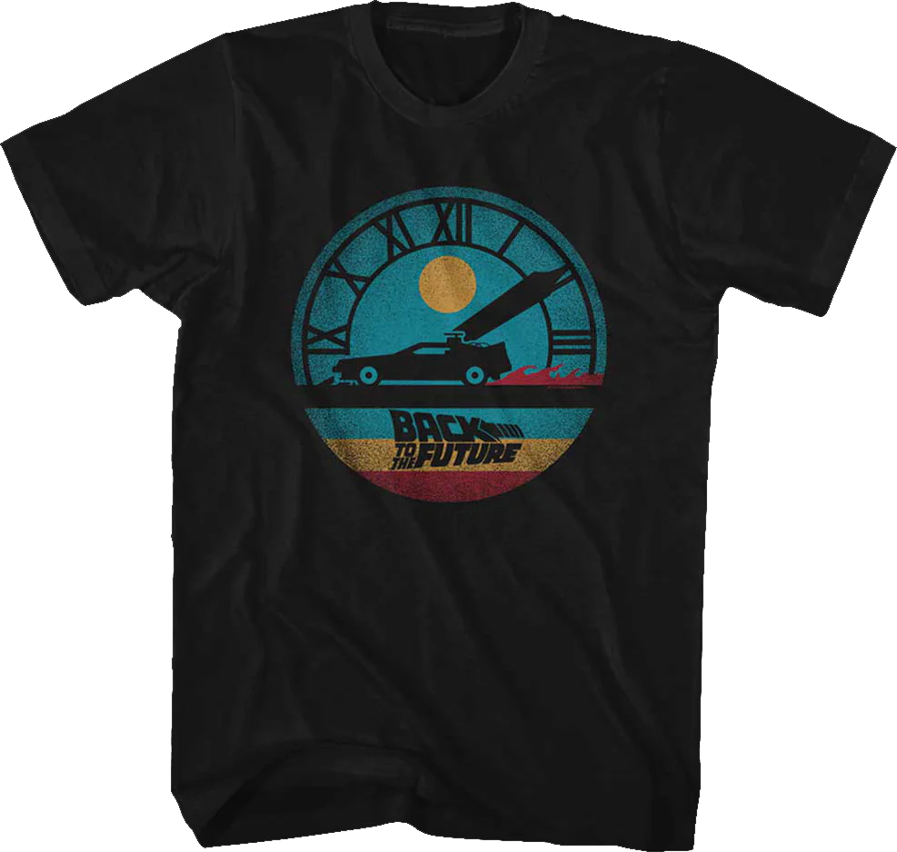 Retro Clock Back To The Future T-Shirt