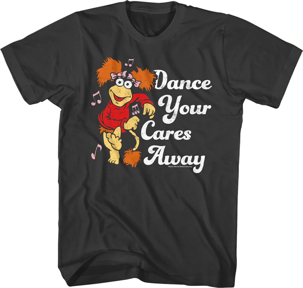 Retro Dance Your Cares Away Fraggle Rock T-Shirt