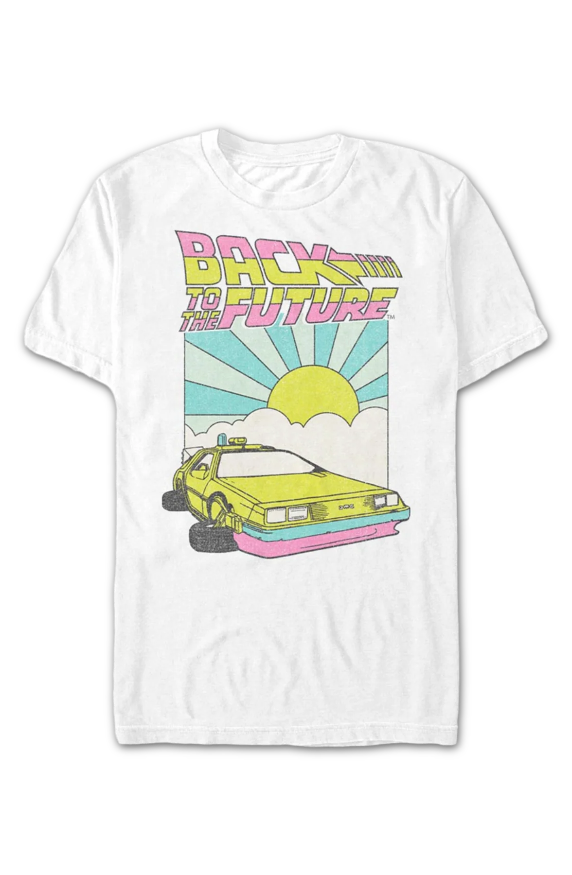 Retro DeLorean Sunshine Back To The Future T-Shirt - Image 2