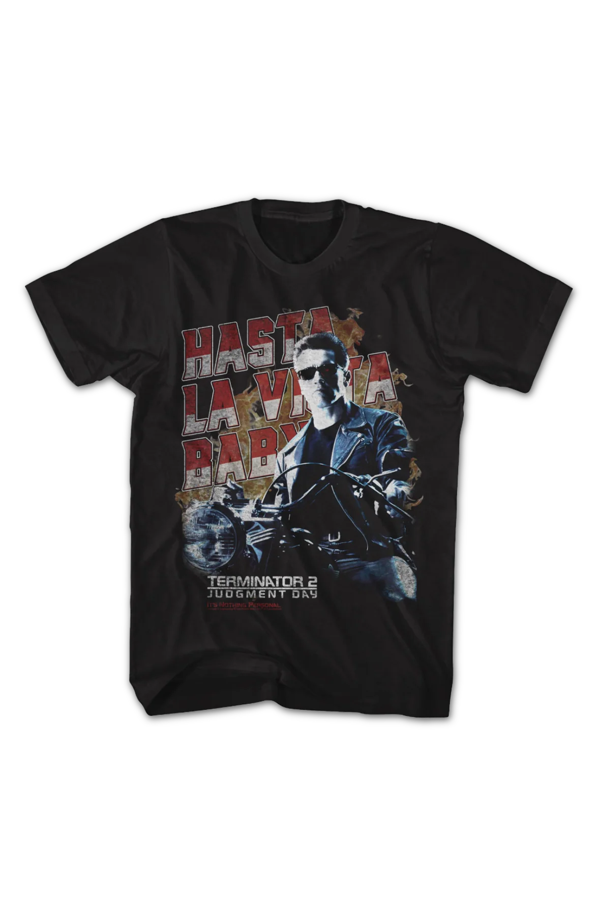 Retro Hasta La Vista Baby Terminator 2: Judgment Day T-Shirt - Image 2