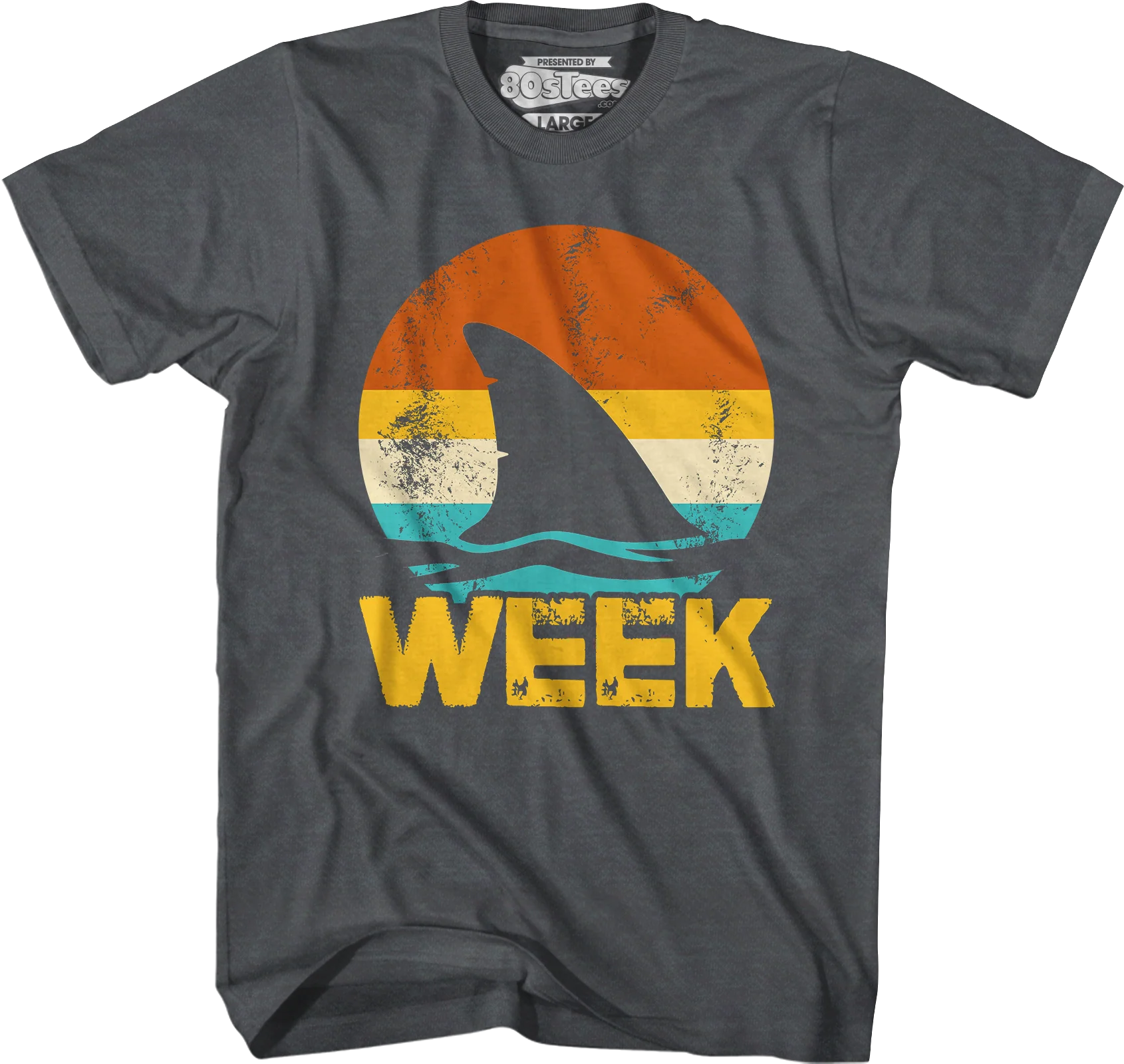Retro Shark Week T-Shirt - Image 7