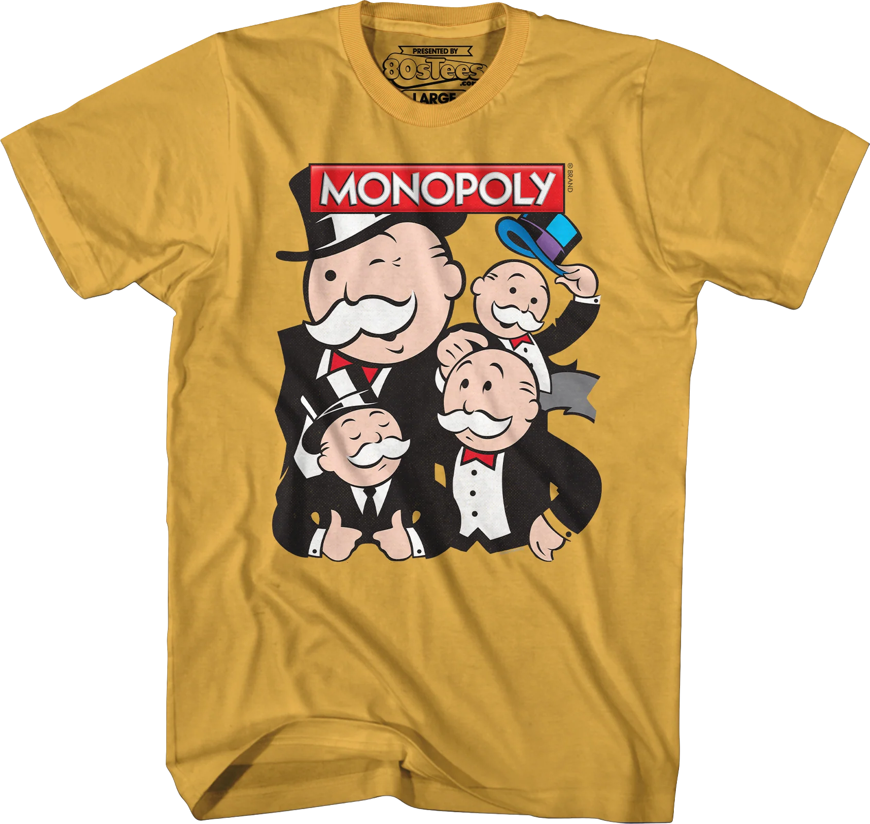 Rich Uncle Pennybags Collage Monopoly T-Shirt